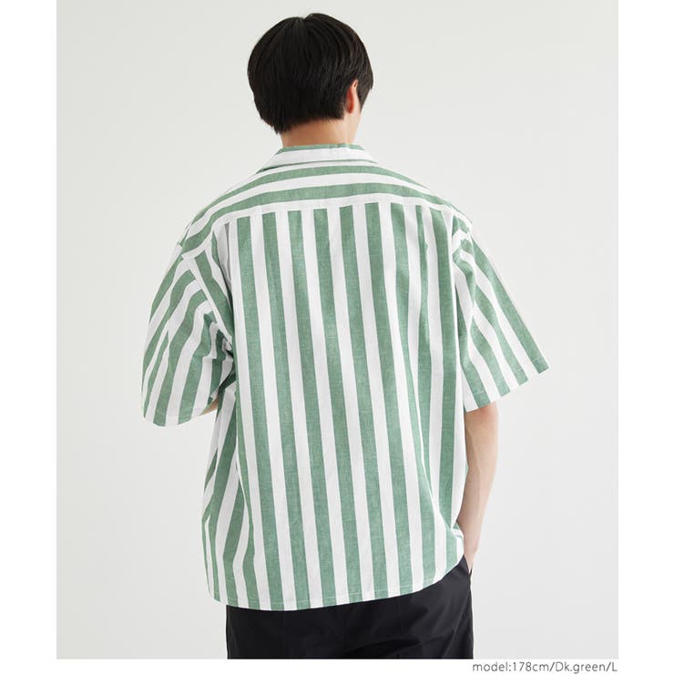 リネンブレンド開襟半袖シャツ メンズ レディース | coca | 詳細画像19 