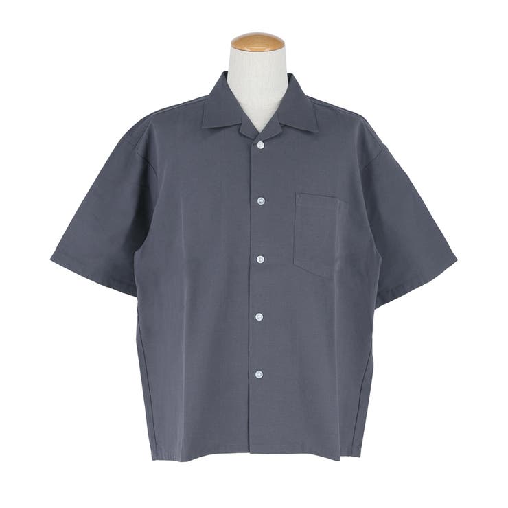 リネンブレンド開襟半袖シャツ メンズ レディース | coca | 詳細画像5 