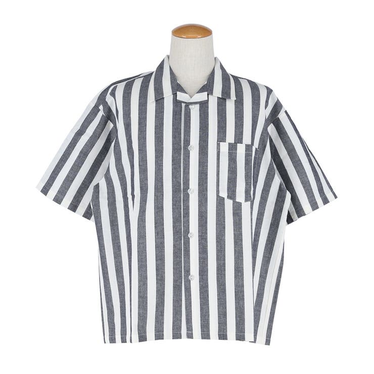 リネンブレンド開襟半袖シャツ メンズ レディース | coca | 詳細画像7 