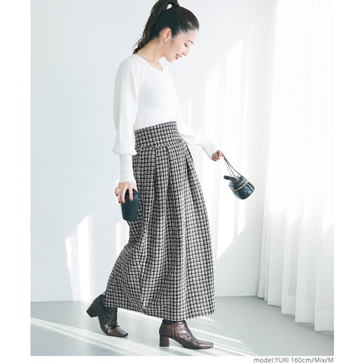 リサイクルツイードコクーンスカート レディース | coca | 詳細画像14 