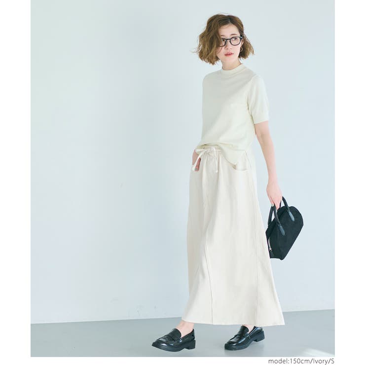 リラックスデニムフレアスカート レディース[品番：PA000016902]｜coca