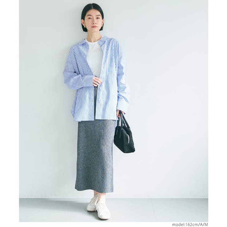 タイプライターストライプオーバーシャツ レディース | coca | 詳細画像11 