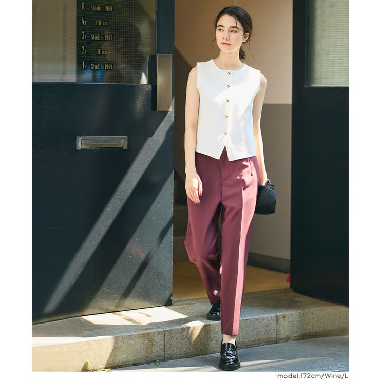 360°美脚見えを叶える3Dストレッチハイウエストパンツ | coca | 詳細画像28 