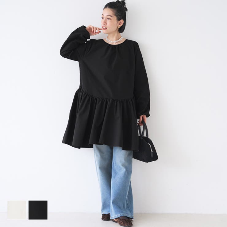 バックリボンミニワンピース[品番：PA000016490]｜coca（コカ