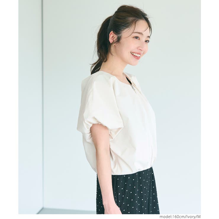 ポリエステルポプリンタックショートジャケット レディース | coca | 詳細画像11 