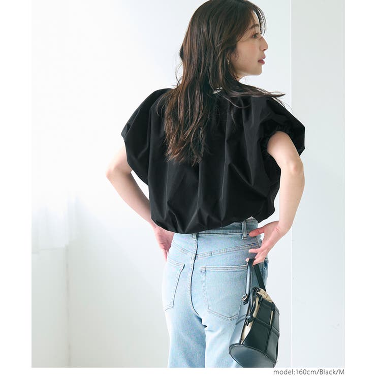 ポリエステルポプリンタックショートジャケット レディース | coca | 詳細画像14 