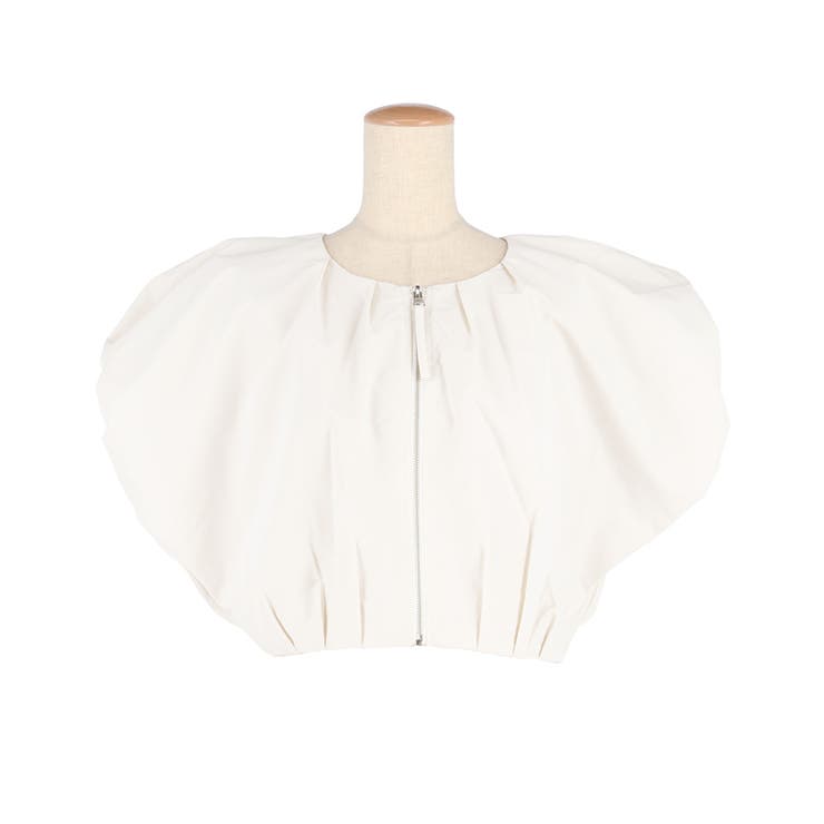 ポリエステルポプリンタックショートジャケット レディース | coca | 詳細画像2 