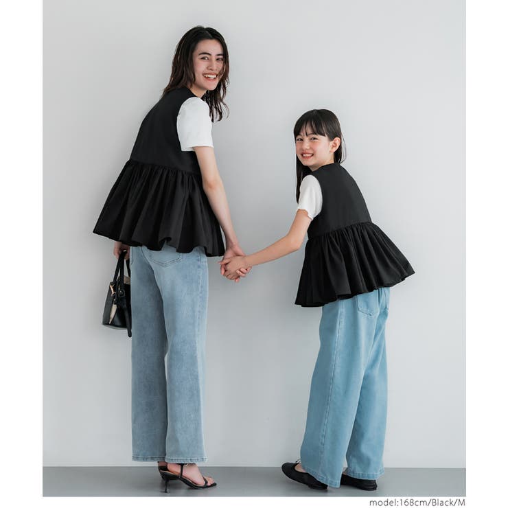 Vネックギャザーベスト レディース | coca | 詳細画像18 