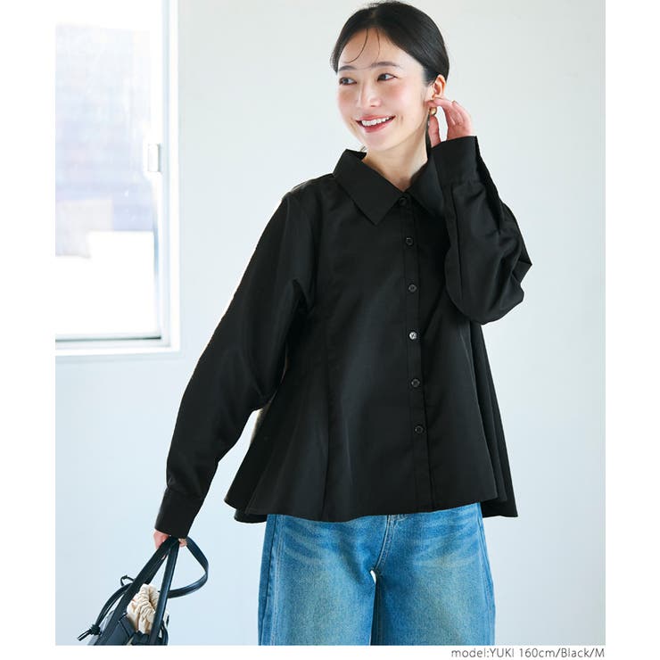 ［Black］ | 【セレモニー】Aラインシャツ レディース | coca