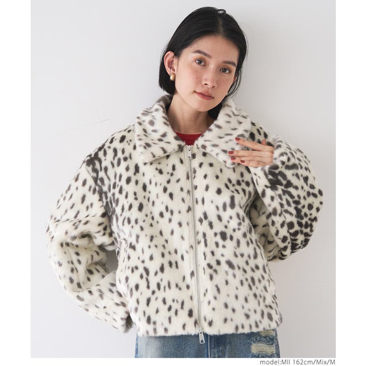 新品 アールディーズ 裏フェイクファー 刺繍デザイン ジャケット S ヒッコリー メンズ