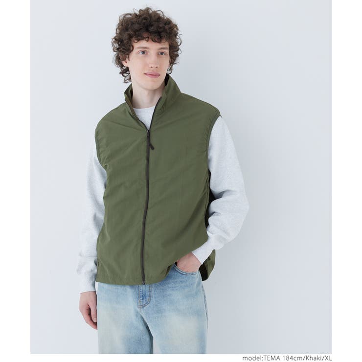 ［Khaki］ | ワッシャーナイロンユーティリティベスト | coca