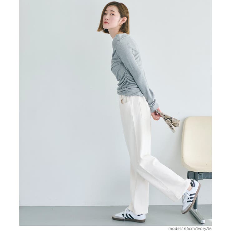 リラックスデニムワイドパンツ レディース | coca | 詳細画像9 