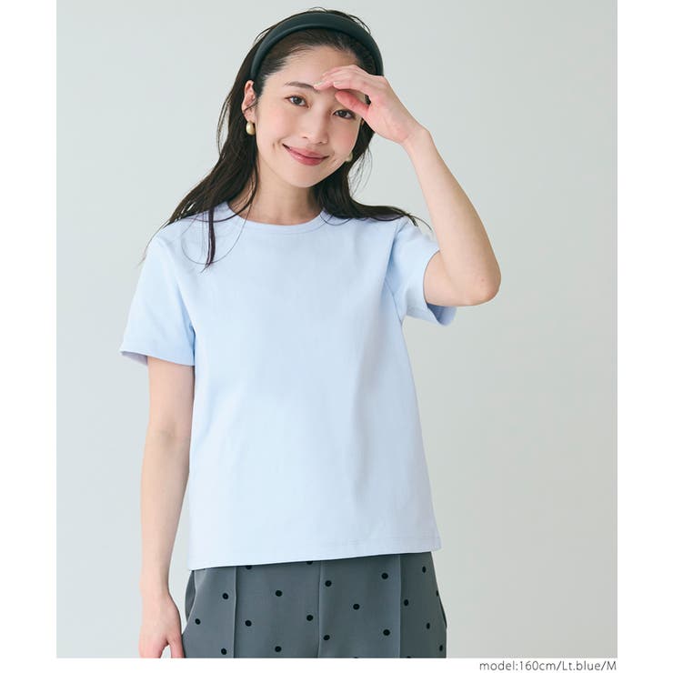 レディース ストレッチ レース クルーネック Tシャツ EASYTECHクルーネックTシャツ レディース[品番：PA000016973