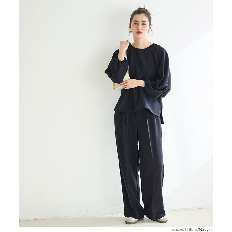 ダブルクロスワイドパンツ レディース[品番：PA000016907]｜coca（コカ