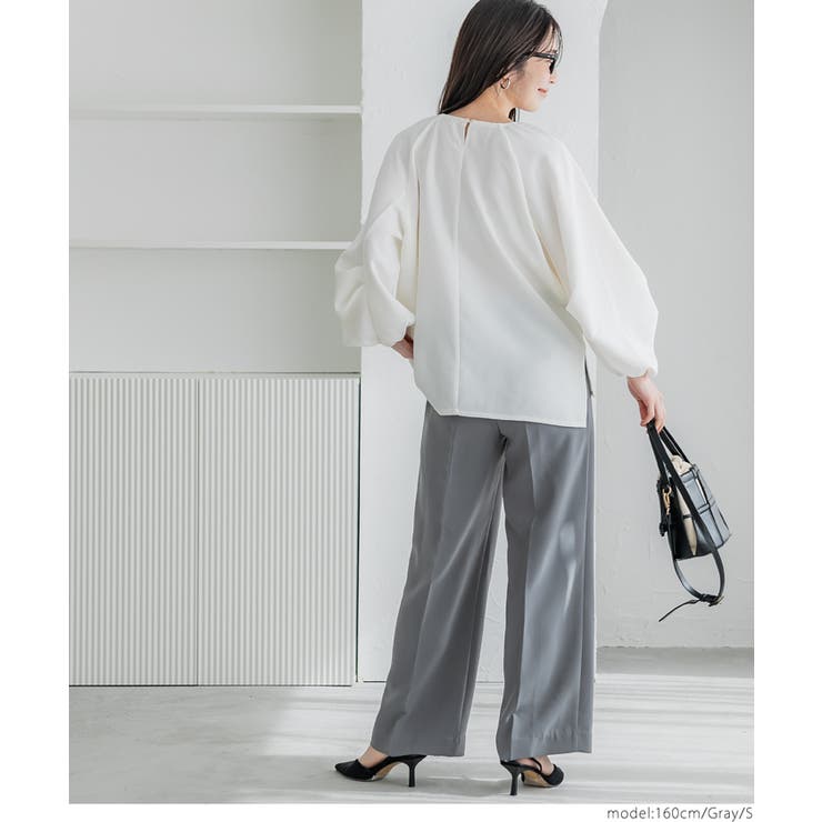 ダブルクロスワイドパンツ レディース[品番：PA000016907]｜coca（コカ