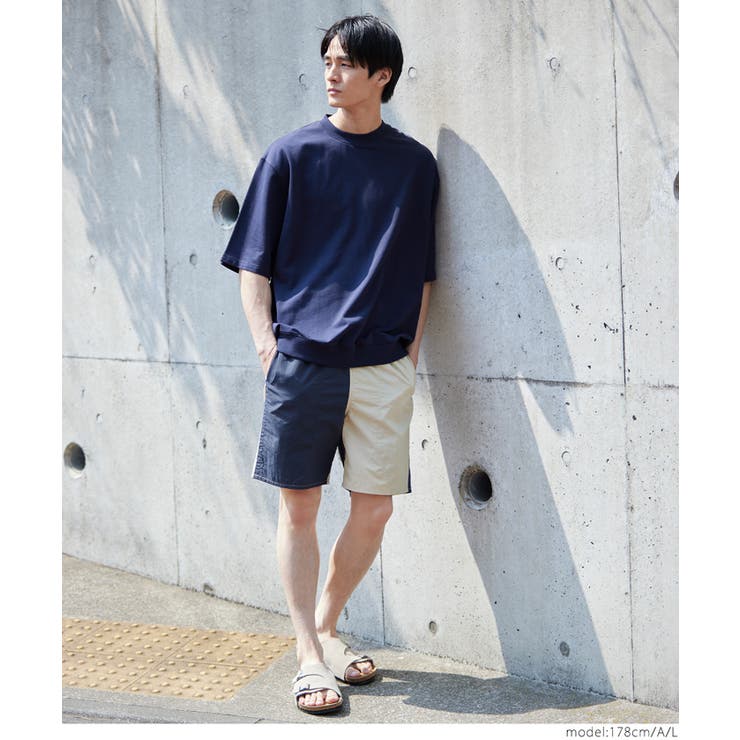 ワッシャーナイロンバイカラーショートパンツ メンズ | coca | 詳細画像21 