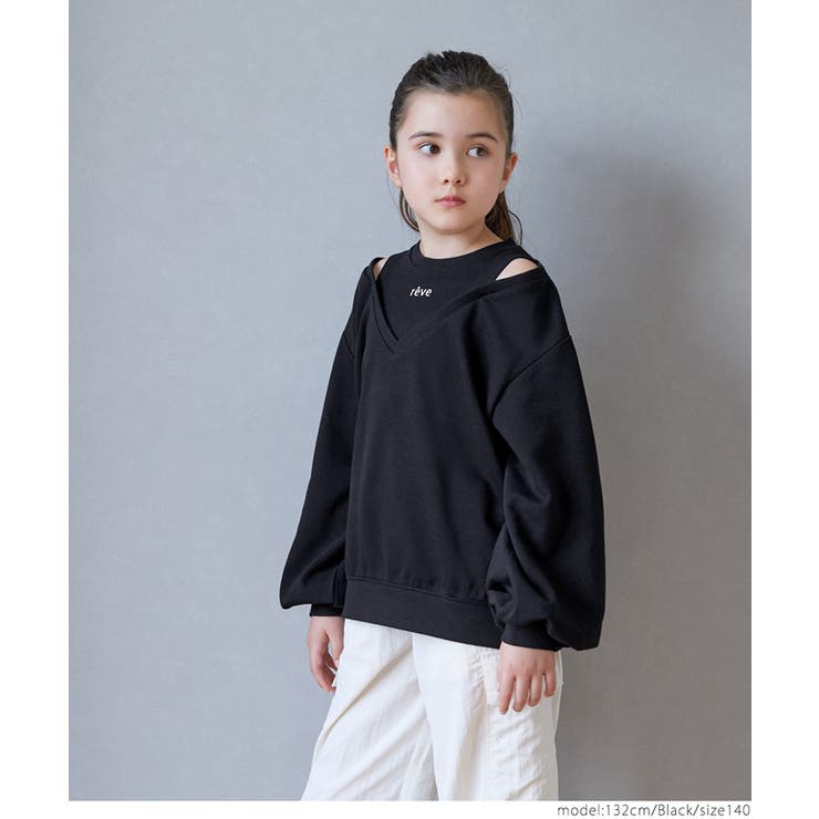 裏毛タンクレイヤードトップス キッズ | coca | 詳細画像6 