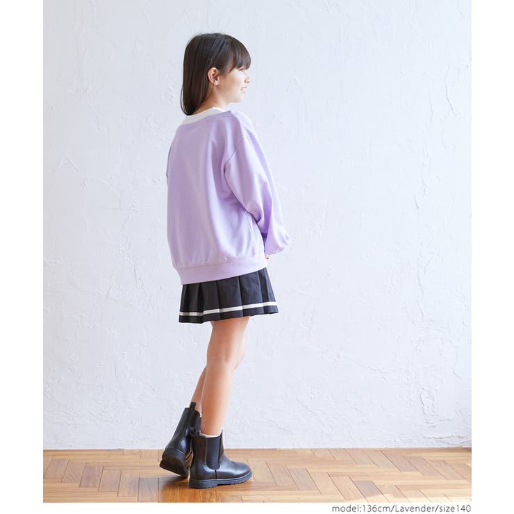 裏毛タンクレイヤードトップス キッズ | coca | 詳細画像9 