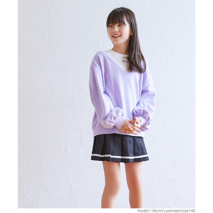 裏毛タンクレイヤードトップス キッズ | coca | 詳細画像10 