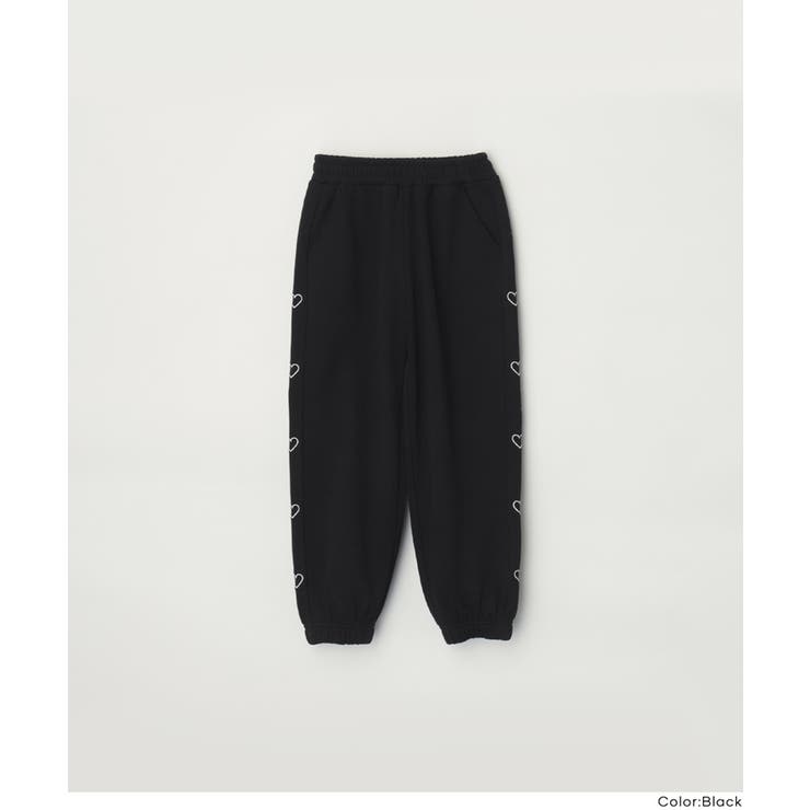 サイドのハートがポイント♪ 裏毛ジョガーパンツ | coca | 詳細画像14 