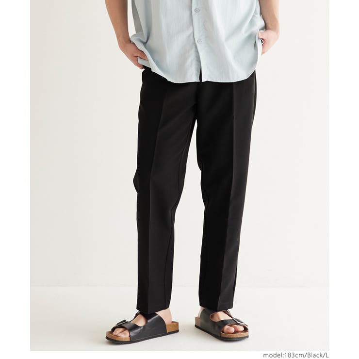 ［Black］ | 3Dストレッチスラックス メンズ | coca