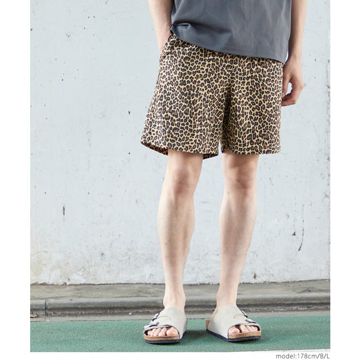 ワッシャーナイロンレオパードショートパンツ メンズ レディース | coca | 詳細画像14 