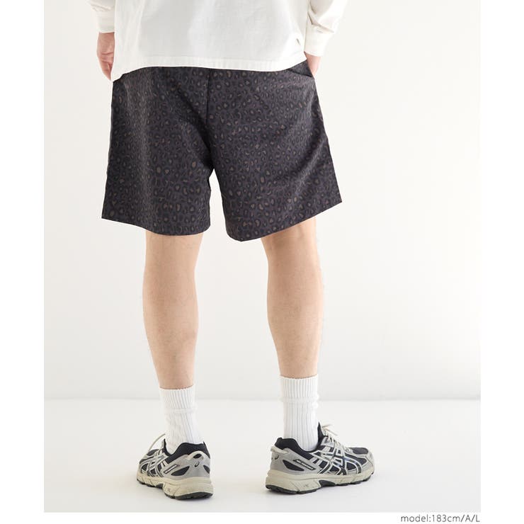 ワッシャーナイロンレオパードショートパンツ メンズ レディース | coca | 詳細画像8 