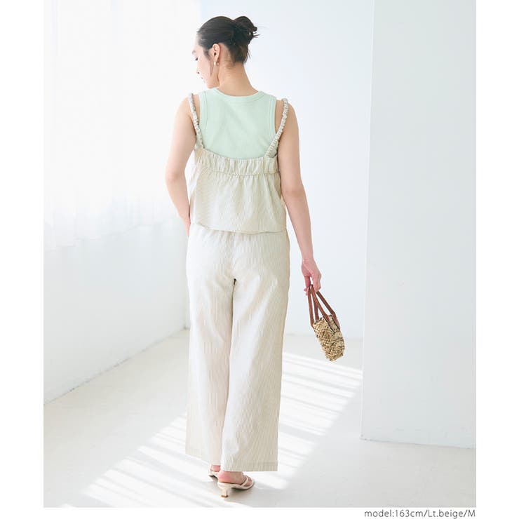 オックスストライプワイドパンツ レディース | coca | 詳細画像12 