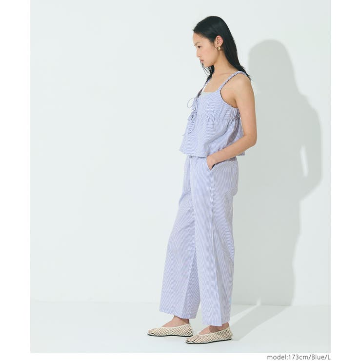 オックスストライプワイドパンツ レディース | coca | 詳細画像5 