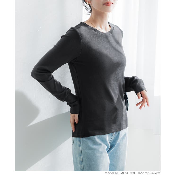 リブクルーネック レディース | coca | 詳細画像11 