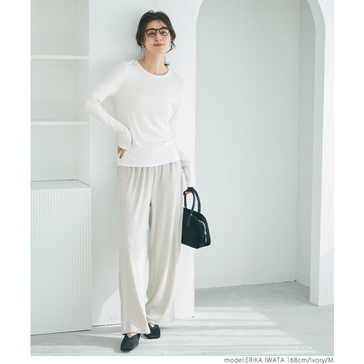 リブクルーネック レディース | coca | 詳細画像14 