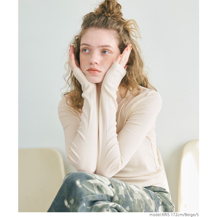リブクルーネック レディース | coca | 詳細画像25 