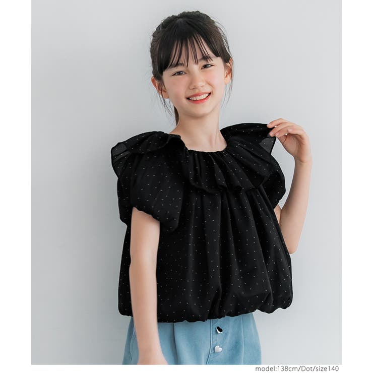 ［Dot］ | 親子お揃いシアーブラウス キッズ | coca