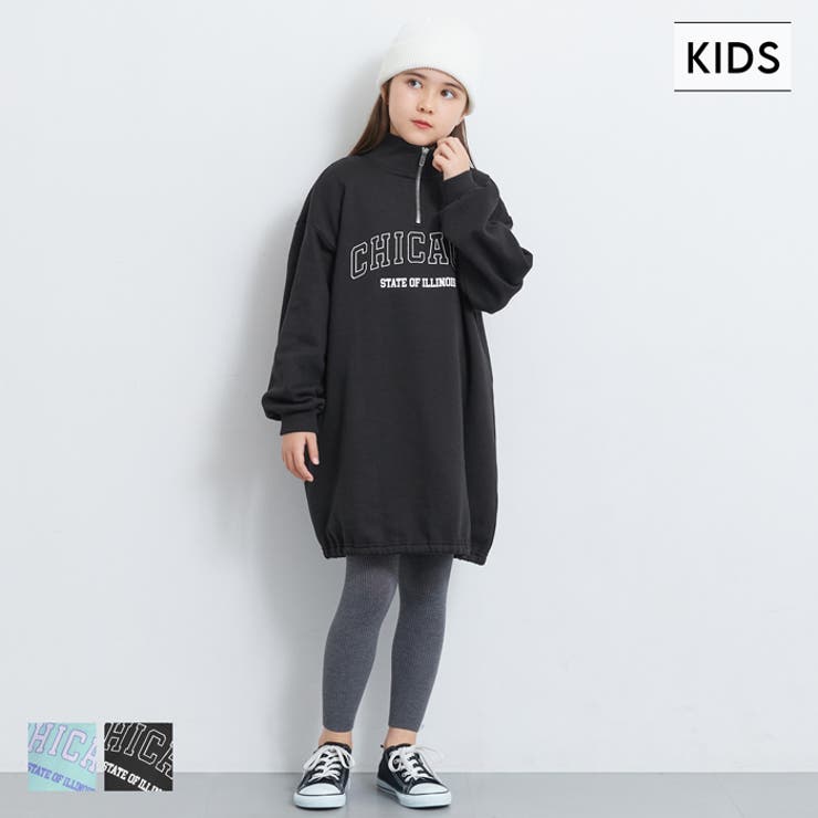 ジップアップフーディワンピース Zip Hood Sweatshirt One Piece - SALE