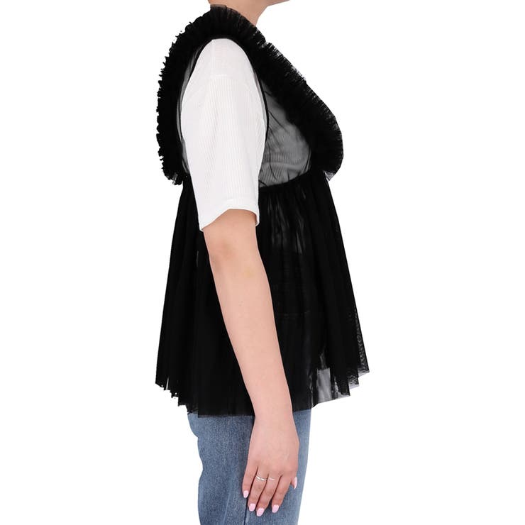 チュールVネックトップス レディース | coca | 詳細画像7 