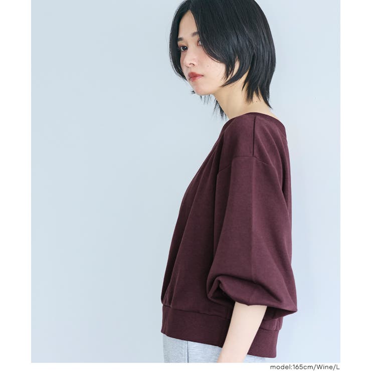 【新色追加】裏毛オフショルダースウェット | coca | 詳細画像17 