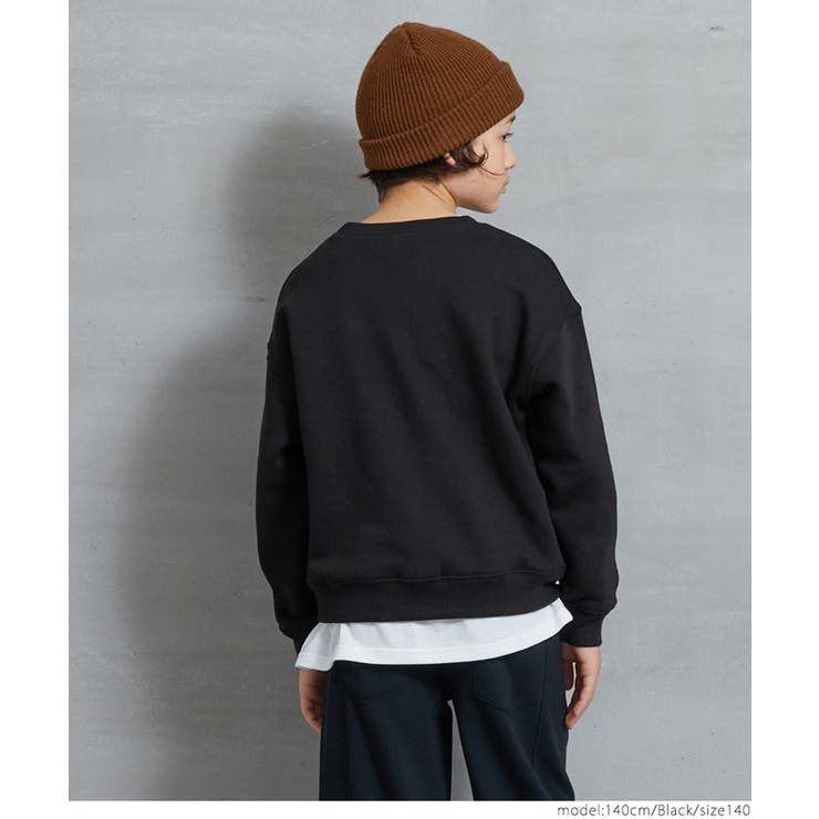 裏起毛ロゴプリントスウェットトップス キッズ | coca | 詳細画像5 