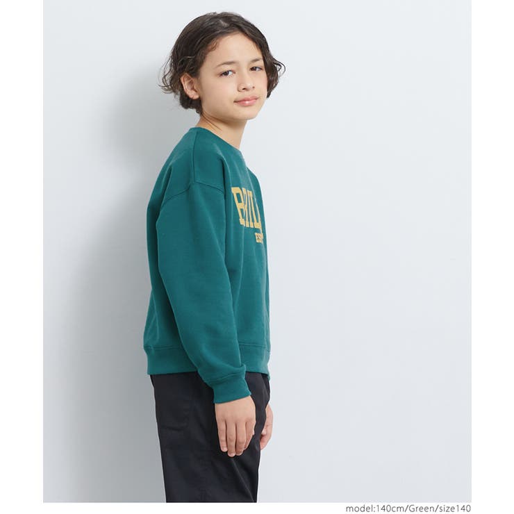裏起毛ロゴプリントスウェットトップス キッズ | coca | 詳細画像8 