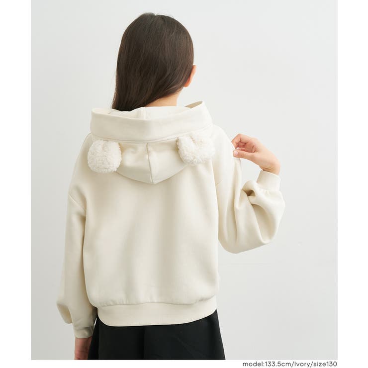 25AW 新色登場！】裏起毛クマ耳プルパーカー[品番：PA000016620]｜coca