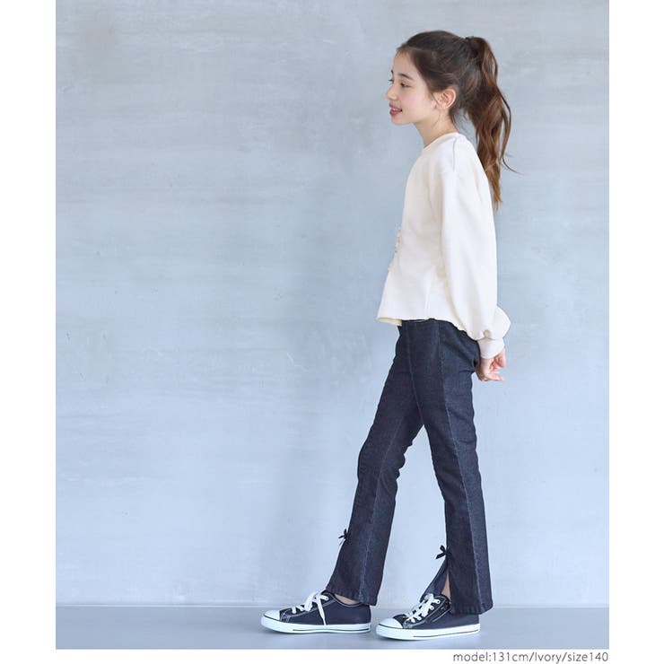 レースアップロゴトップス キッズ | coca | 詳細画像6 