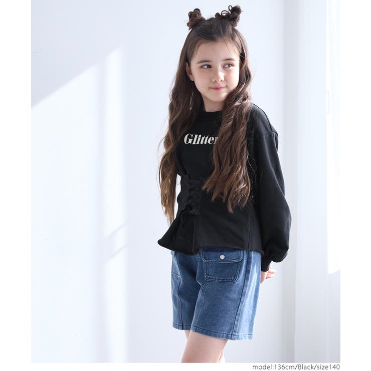 レースアップロゴトップス キッズ | coca | 詳細画像9 