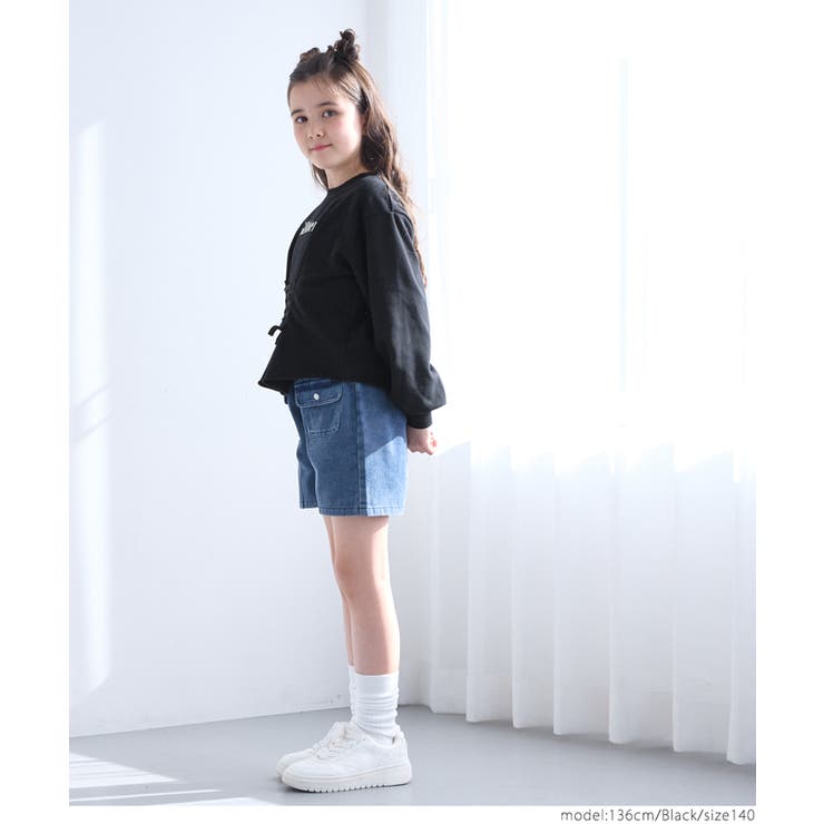 レースアップロゴトップス キッズ | coca | 詳細画像10 