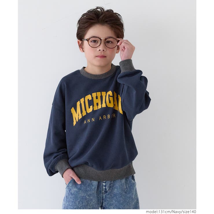 ［Navy］ | 裏毛リンガートップス キッズ | coca