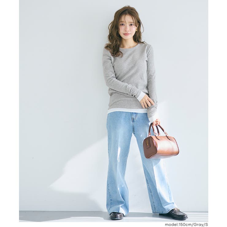 レイヤード長袖カットソー | coca | 詳細画像9 