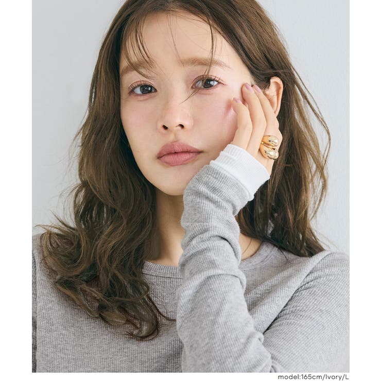 レイヤード長袖カットソー | coca | 詳細画像10 