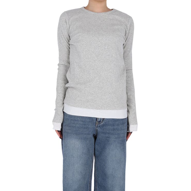 レイヤード長袖カットソー | coca | 詳細画像4 