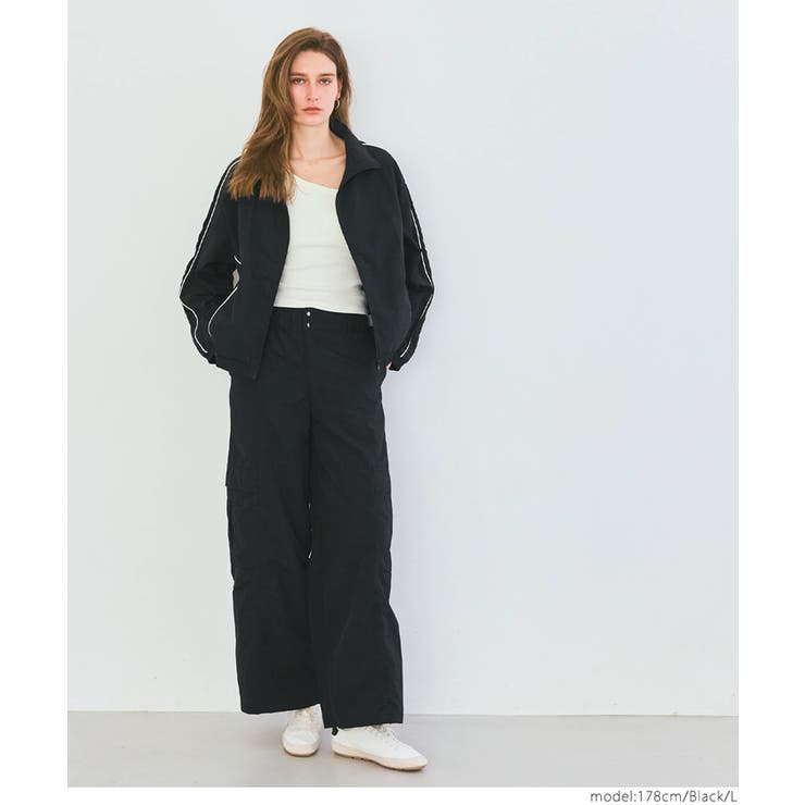 ナイロンワッシャーワイドパンツ レディース | coca | 詳細画像7 