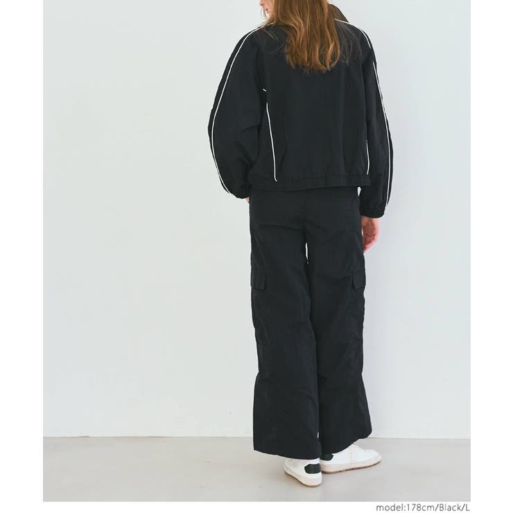 ナイロンワッシャーワイドパンツ レディース | coca | 詳細画像8 