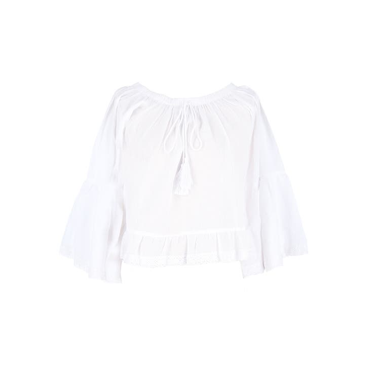 レースクロップドブラウス レディース | coca | 詳細画像2