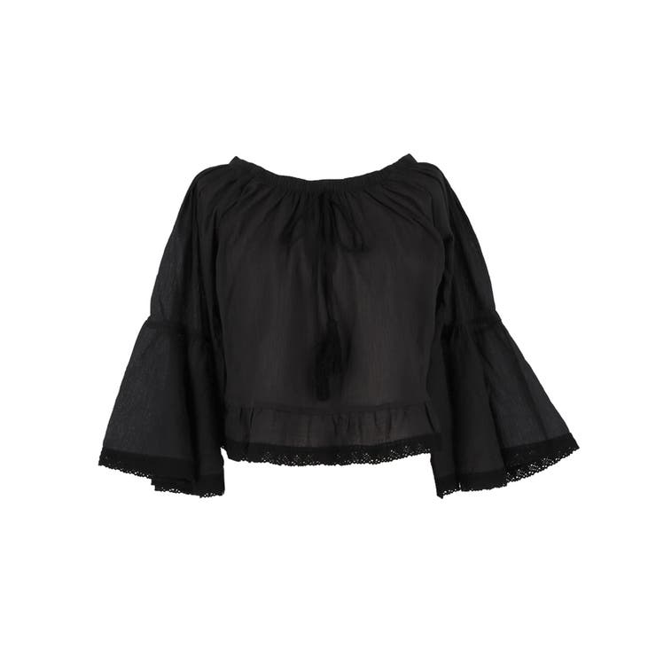 レースクロップドブラウス レディース | coca | 詳細画像3